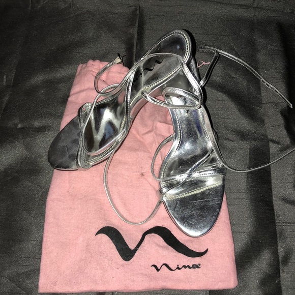Nina Shoes - Nina silver Wedge Heel